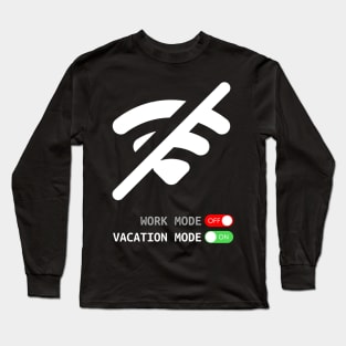 The design represents the perfect work-life balance !!! - Dark Colors Long Sleeve T-Shirt